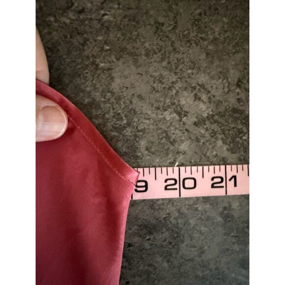 Vintage 80s 90s Ethereal Dainty Slip Dress Pink Layered Embroidered Size Medium - Picture 8 of 10